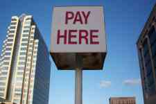 Austin: sign, Texas, pay here