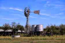 Austin: ranch, windmill, water tanks