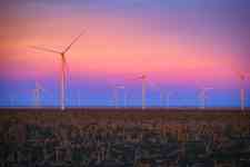Austin: sunset, wind, windmill